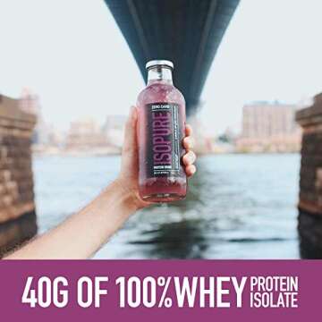 Isopure Liquid Protein Drink 40g Zero Carb Grape 20 Fl Oz