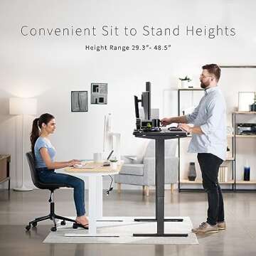 VIVO Electric Standing Desk 60x24 with Memory Control