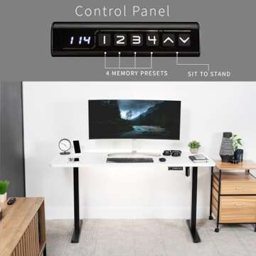 VIVO Electric Standing Desk 60x24 with Memory Control