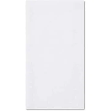 Hoffmaster 856499 Linen-Like Disposable Guest Towel, 1/6 Fold, Unfolded size 12" Width x 17" Length, Folded size 4.5" X 8.5" , White (5 Packs of 100)