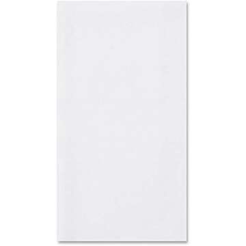 Hoffmaster 856499 Linen-Like Disposable Guest Towel, 1/6 Fold, Unfolded size 12" Width x 17" Length, Folded size 4.5" X 8.5" , White (5 Packs of 100)