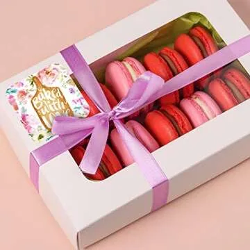 Elegant Floral Baking Labels, 300 Waterproof Stickers