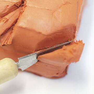 Mont Marte Terracotta Color Air Hardening Modeling Clay 500g (1.1lb). Terracotta Color Air Dry Clay with Drying Time of Approximately 24 Hours. Suitable for Sculptors and Modelers of All Skill Levels.