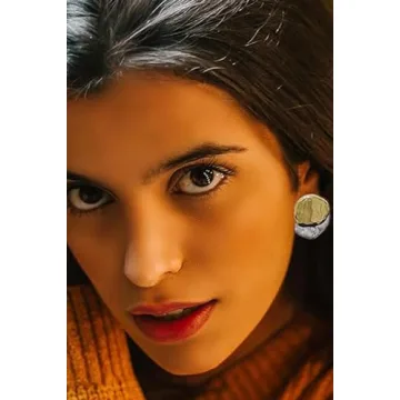 Elegant ABILITH Two-Tone Hoop Earrings for Women