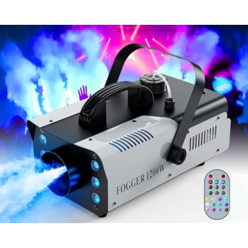 HOLDLAMP 1200W Fog Machine for Halloween Events with LED Lights