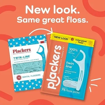 Plackers Twin-Line Dental Flossers for Effective Oral Hygiene