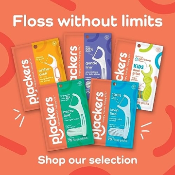 Plackers Twin-Line Dental Flossers for Effective Oral Hygiene