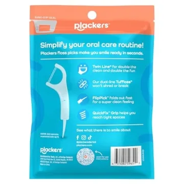 Plackers Twin-Line Dental Flossers for Effective Oral Hygiene