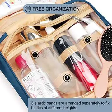 Travel Hanging Toiletry Bag for Women - Organizer & Waterproof