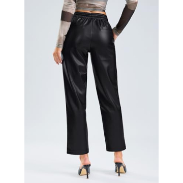 Stylish SANTINY Women's Faux Leather Pants for All Occasions