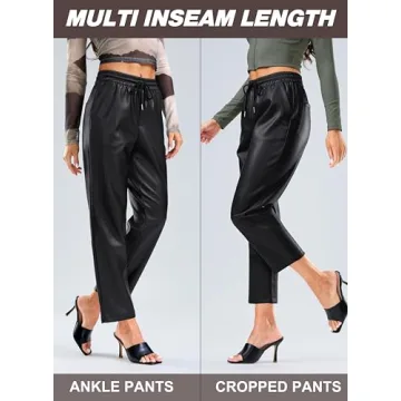 Stylish SANTINY Women's Faux Leather Pants for All Occasions