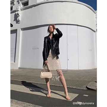 JW PEI Vegan Leather Clutch Bag Stylish Lightweight Beige