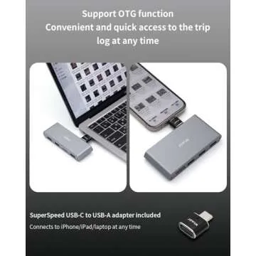 JOWUA 1TB SSD 3-Port HUB for Tesla 2025 New Model Y, 2024-2025 Model 3 Highland, Model X, Model S, Cybertruck 1, 3 USB-A Ports, Supports USB 3.2 Gen 2 and M.2 NVMe SSD