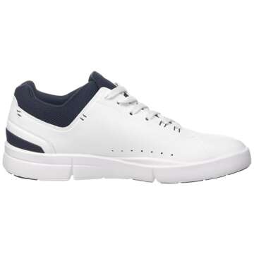 On Men's The Roger Advantage Sneakers, White/Midnight, 10 Medium US