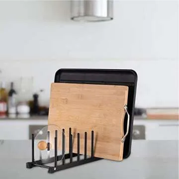 Oyydecor Aluminum Kitchen Dish Holder with 7 Shelves