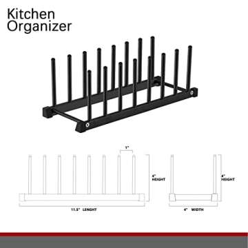 Oyydecor Aluminum Kitchen Dish Holder with 7 Shelves