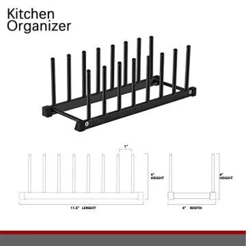 Oyydecor Aluminum Kitchen Dish Holder with 7 Shelves