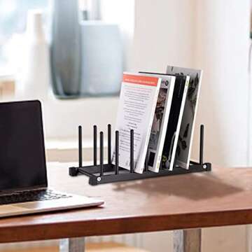 Oyydecor Aluminum Kitchen Dish Holder with 7 Shelves