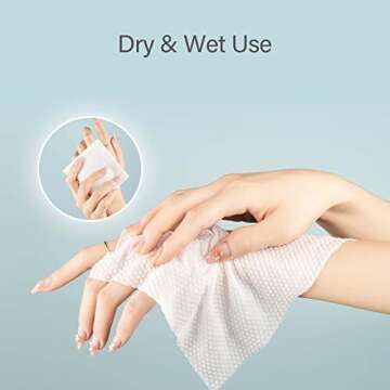 Unifree Facial Tissues I Dry Wipes I Makeup Remover, 8-pack Value Pack, 480 Count