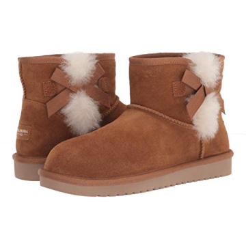 Koolaburra by UGG Women's Victoria Mini Ankle Boot, Chestnut, 7