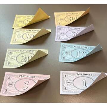 Powza 210 Pcs Realistic Play Money for Creative Fun