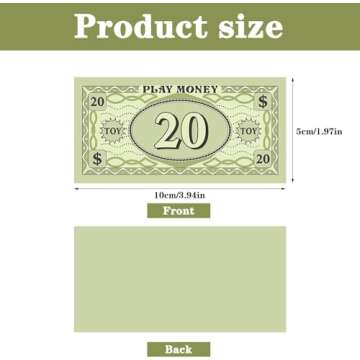 Powza 210 Pcs Realistic Play Money for Creative Fun