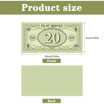 Powza 210 Pcs Realistic Play Money for Creative Fun