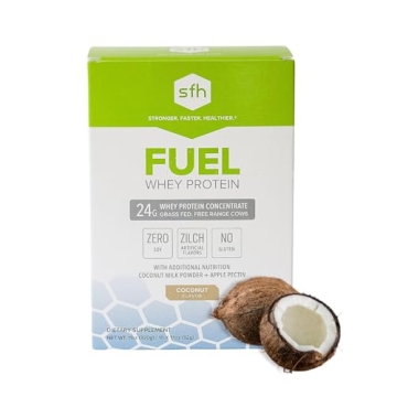 SFH Fuel Whey Protein Powder - All Natural Coconut Flavor