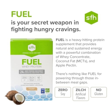 SFH Fuel Whey Protein Powder - All Natural Coconut Flavor