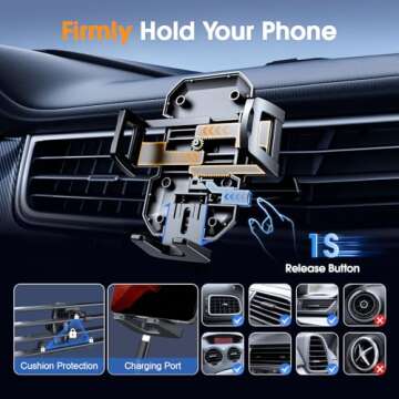 SUUSON 360° Adjustable Car Phone Holder for Dashboard