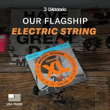 D'Addario XL Nickel Electric Guitar Strings - Best Sound & Durability