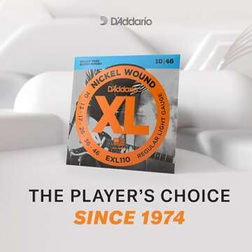D'Addario XL Nickel Electric Guitar Strings - Best Sound & Durability