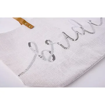 Mud Pie Silver Sequin Bride Tote for Every Wedding Occasion