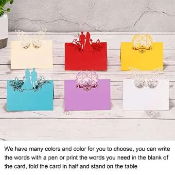 Stunning PATIKIL Table Name Place Cards for Weddings