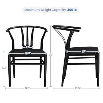 Yaheetech Leather Dining Chair Set - Modern Comfort & Style