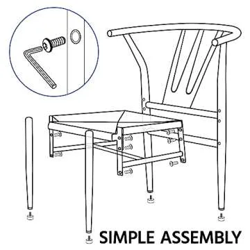 Yaheetech Leather Dining Chair Set - Modern Comfort & Style