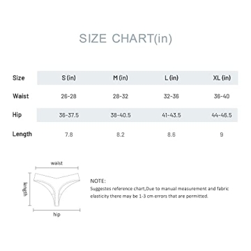 DEANGELMON Seamless Thongs Comfortable Low Rise Underwear