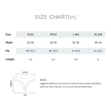 DEANGELMON Seamless Thongs Comfortable Low Rise Underwear