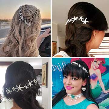 Bienvenu Women's Girl's Hair Head Band Starfish Headwear Hair Beach Wedding