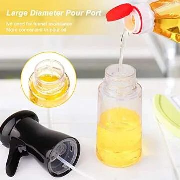 Olive Oil Sprayer, Oil Mister for Air Fryer, 7oz / 210ml, BPA Free Oil Spray Bottle, Oil Spritzer for Cooking, Baking, BBQ, Grilling, Salad
