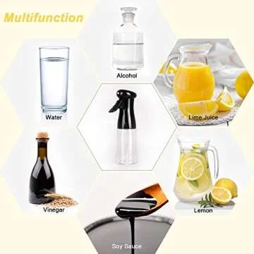 Olive Oil Sprayer, Oil Mister for Air Fryer, 7oz / 210ml, BPA Free Oil Spray Bottle, Oil Spritzer for Cooking, Baking, BBQ, Grilling, Salad