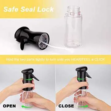 Olive Oil Sprayer, Oil Mister for Air Fryer, 7oz / 210ml, BPA Free Oil Spray Bottle, Oil Spritzer for Cooking, Baking, BBQ, Grilling, Salad