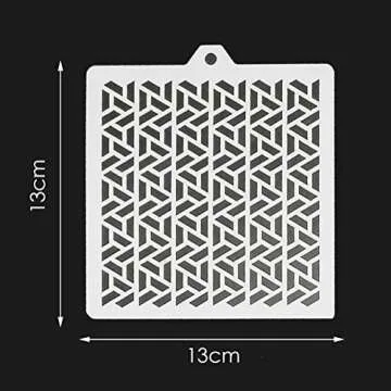 30 Pcs Cookie Stencils 5.1 x 5.1 Inch Cakes Baking Stencils Floral Leaf Cake Stencil Airbrushs Stencil Painting Stencil Cake Decorating Stencil for Craft Birthday Wedding Party