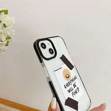 Batoivai iPhone 13 Smile Clear Case - 6.1" Heavy Duty Protection with Built-in Bumper, Shockproof TPU Cover