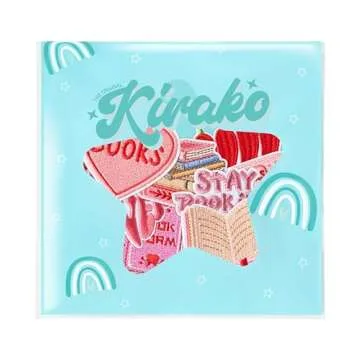 Kirako 8Pcs Bookish Iron on Patches for DIY Crafts