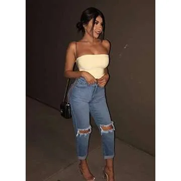 LAGSHIAN Women's Sexy Crop Top - Versatile and Stylish