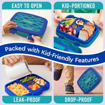 Bentgo Kids Bento Lunch Box - Leak-Proof, Fun Designs for Kids