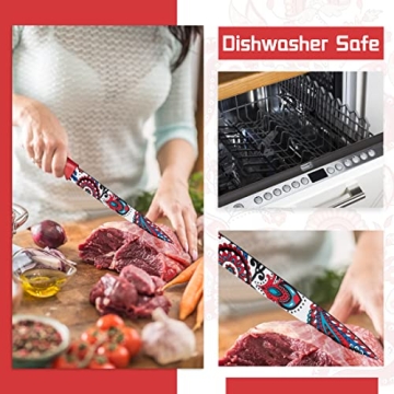 Astercook Paisley Knife Set - Sharp and Colorful Knives