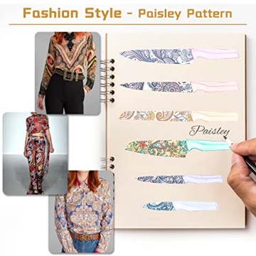 Astercook Paisley Knife Set - Sharp and Colorful Knives