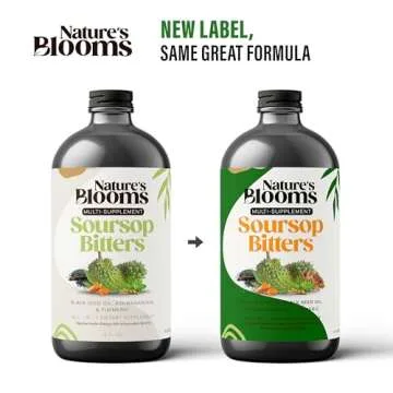 Soursop Bitters Liquid Supplement, 16 oz | Nature's Best Bitters | Health-Focused Ingredients for An...